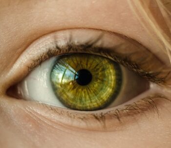 A close up of the eye of a person